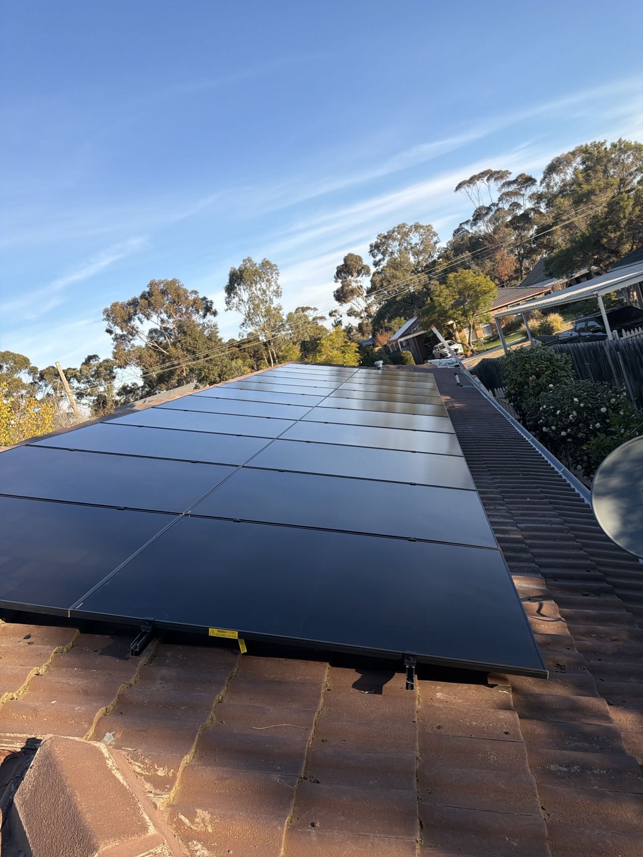 James’s rooftop solar installation