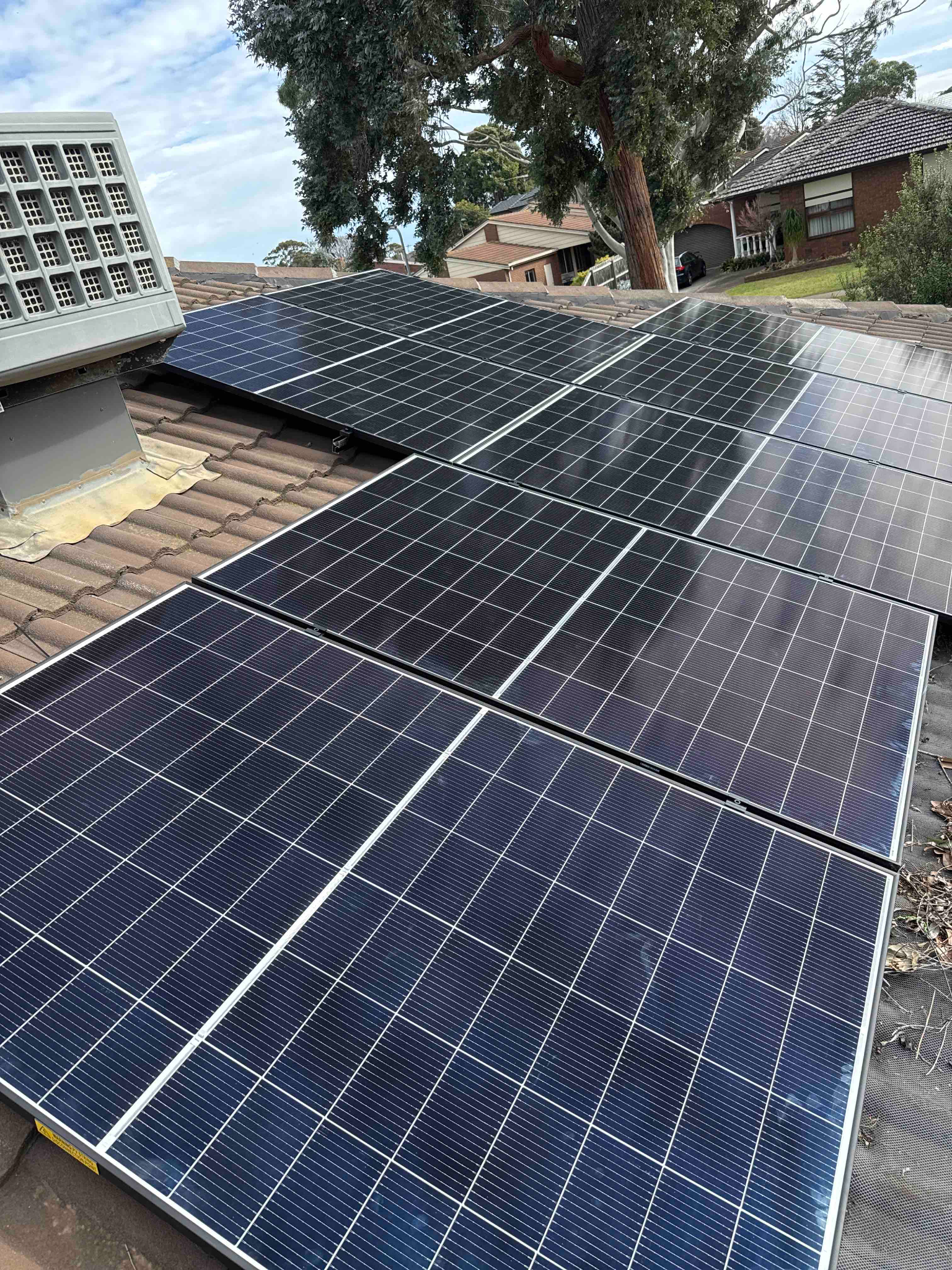 Sarah’s rooftop solar panel installation